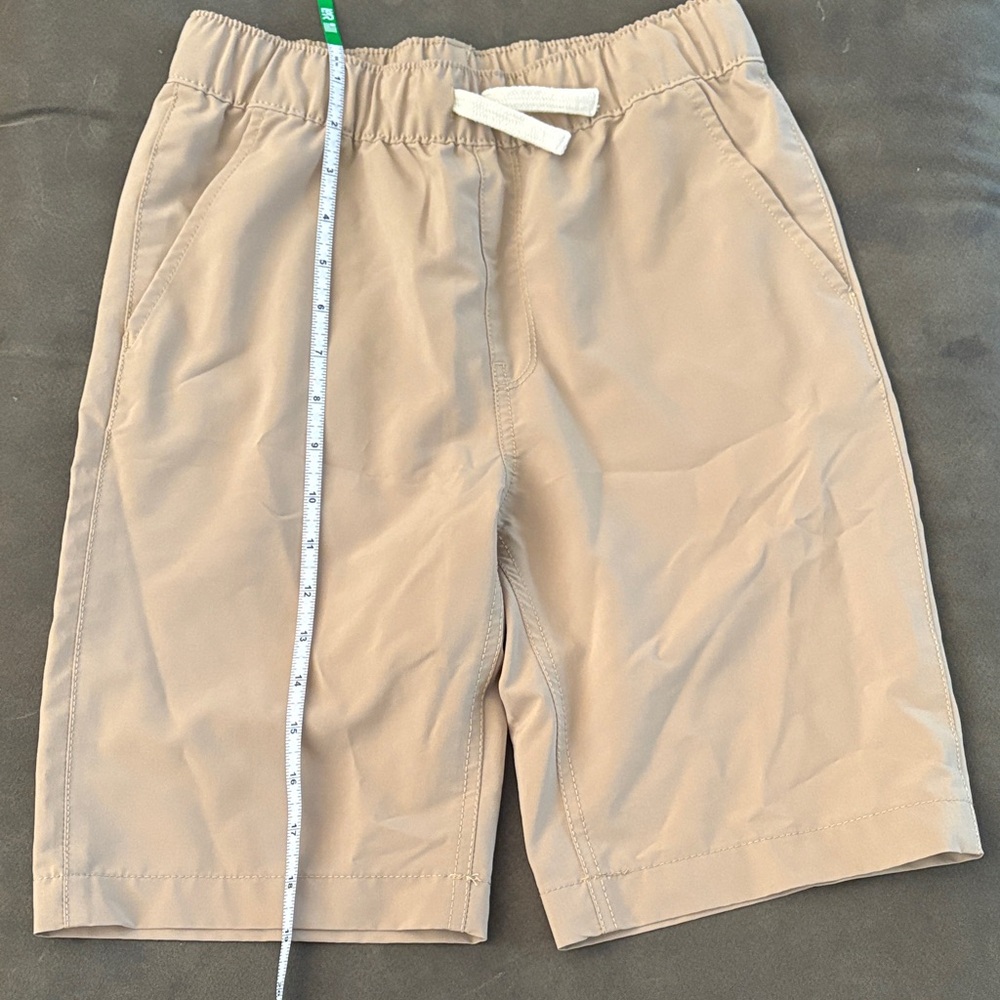Boys L  Tan Shorts Polyester (10% spandex)